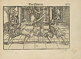 Gründtliche Beschreibung der freyen ritterlichen unnd adelichen Kunst des Fechtens in allerley gebreuchlichen Wehren mit vil schönen und nützlichen Figuren gezieret und fürgestellet (A Thorough Description of the Free Knightly and Noble Art of Fencing, in All the Typical Guards, Adorned and Arranged with Many Beautiful and Useful Figures), Joachim Meyer (German, active 16th–17th century), Ink, paper, German, Strasbourg