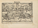 Gründtliche Beschreibung der freyen ritterlichen unnd adelichen Kunst des Fechtens in allerley gebreuchlichen Wehren mit vil schönen und nützlichen Figuren gezieret und fürgestellet (A Thorough Description of the Free Knightly and Noble Art of Fencing, in All the Typical Guards, Adorned and Arranged with Many Beautiful and Useful Figures), Joachim Meyer (German, active 16th–17th century), Ink, paper, German, Strasbourg
