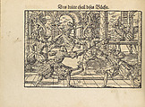 Gründtliche Beschreibung der freyen ritterlichen unnd adelichen Kunst des Fechtens in allerley gebreuchlichen Wehren mit vil schönen und nützlichen Figuren gezieret und fürgestellet (A Thorough Description of the Free Knightly and Noble Art of Fencing, in All the Typical Guards, Adorned and Arranged with Many Beautiful and Useful Figures), Joachim Meyer (German, active 16th–17th century), Ink, paper, German, Strasbourg