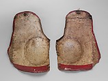 Peytral Plates, Leather, gesso, metal, Possibly Flemish or German