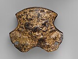 Pommel Plate, Steel, gold, French or Flemish