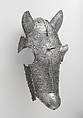 Shaffron (Horse's Head Defense), Steel, brass, leather, Italian, probably Brescia