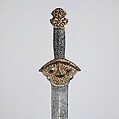 Sword (Ral gri), Iron, steel, gold, silver, Tibetan or Chinese