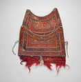 Breast Defense (Peytral) from a Horse Armor, Leather, iron, brass or copper alloy, silver, gold, shellac, pigments, textile, hair (yak), Tibetan or Mongolian