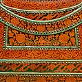 Breast Defense (Peytral) from a Horse Armor, Leather, iron, brass or copper alloy, silver, gold, shellac, pigments, textile, hair (yak), Tibetan or Mongolian