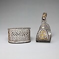 Pair of Stirrups (<i>yob</i>), Iron, gold, silver, Tibetan or Mongolian