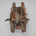 Saddle, Iron, gold, silver, copper, leather, wood, textile, Eastern Tibetan or Chinese