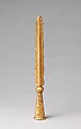 Ceremonial Spearhead (<i>Mdung Rtse</i>), Iron, gold, Tibetan