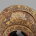 Saddle (gser sga), Iron, gold, copper, wood, leather, Tibetan