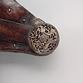 Bow Case, Quiver, and Belt (gzhu shubs dang mda' shubs), Leather, shellac, pigment, wood, iron, gold, Tibetan or Mongolian