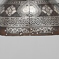 Helmet, Iron, silver, Tibetan or Central Asian