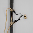 Sword with Scabbard, Steel, bronze, leather, cord, wood, silver, probably stone, Chinese