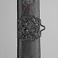 Sword with Scabbard, Steel, silver, wood, Chinese