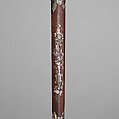 Sword with Scabbard, Steel, ivory (elephant's tooth), silver, pearl shell, wood, probably Chinese or Vietnamese