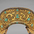 Set of Saddle Plates, Iron, gold, lapis lazuli, turquoise, Tibetan or Chinese