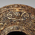 Saddle (Gser Sga), Iron, gold, copper, wood, leather, textile (silk), varnish, Tibetan