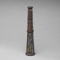 Socket from a Spearhead or a Ceremonial Staff, Iron, gold, silver, Tibetan or Mongolian