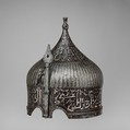 Helmet, Steel, iron, silver, copper alloy, Turkey, possibly Istanbul, in the style of Turkman armor