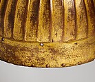 Helmet, Copper alloy (tombak), gold, Turkish