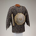 Cuirass (<i>Char-aina</i>), Steel, iron, gold, leather, textile (wool), Persian, Safavid