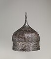 Turban Helmet, Steel, silver, copper alloy, Turkish or Iranian, in the style of Turkman armor