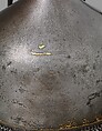 Helmet, Steel, iron, gold, Indian, Deccan, possibly Golconda