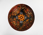 Shield (Dhàl), Leather, lacquer, gold leaf, silver, Indian, probably Rajastan