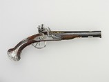 Pair of Double-Barreled Flintlock Pistols, François-Alexander Chasteau (French, Paris, recorded 1741–84), Steel, silver, gold, wood (walnut), whalebone, French, Paris
