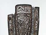 Pair of Leg Defenses (Greaves), Steel, iron, silver, gold, tin, leather, Turkish, Istanbul (?)
