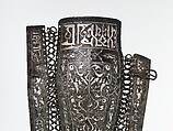 Pair of Leg Defenses (Greaves), Steel, iron, silver, gold, tin, leather, Turkish, Istanbul (?)