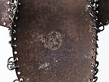Pair of Leg Defenses (Greaves), Steel, iron, silver, gold, tin, leather, Turkish, Istanbul (?)