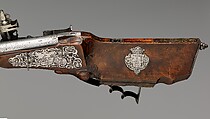 Wheellock Gun, Steel, wood, German, Dingolfing, Bavaria