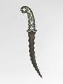 Dagger, Steel, nephrite, silver, gold, Indian, Deccan, possibly Hyderabad