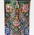 Dagger with Sheath, Steel, copper alloy, enamel, gold, glass, Iranian