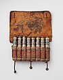 Powder Charge Container, Ivory, leather, textile, silver, niello, Caucasian