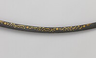 Saber, Steel, gold, horn (rhinoceros), hilt, Turkish; blade, Iranian with Turkish decoration