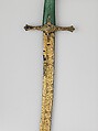 Saber, Steel, gold, fish skin, wood, Turkish, probably Istanbul