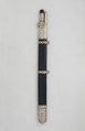 Saber and Dart with Scabbard, Steel, silver, gold, wood, leather, copper-silver alloy (niello), Mounts and scabbard, Turkish; blade, European