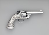 Smith and Wesson .44 New Model No. 3 Single-Action Revolver, serial no. 25120, Smith & Wesson (American, established 1852), Steel, silver, nickel, American, Springfield, Massachusetts and New York