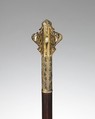 Mace, Silver, copper alloy (niello), leather, wood, Turkish