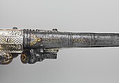 Flintlock Pistol, Steel, silver, gold, Balkan, lock and barrel European (probably French)