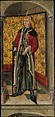 Saint George and Saint Sebastian, Oil on wood, German, Rhineland