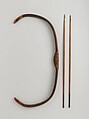 Composite Bow with Forty Arrows, Horn, wood, pigment, sinew, paper?, lacquer, gold, silver, ivory, iron, feather, silk, Turkish