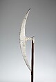 Axe (Berdiche), Steel, wood, silver, Turkish
