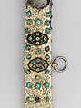 Scimitar with Scabbard, Steel, copper alloy (brass), silver, wood, gold, jade, turquoise, copper, Hilt and scabbard, Turkish; Blade, Iranian