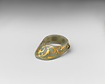 Archer's Thumb Ring, Jade, gold, emeralds, ruby, Turkish