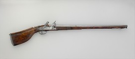 Carbine with Flintlock alla Fiorentina, Carlo Bottarelli (Italian, Brescia, active ca. 1660–90), Steel, wood (walnut), Italian, Brescia