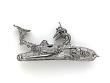 Detached Flintlock alla Fiorentina, Sebastiano Cecchi, called Acquafresca (Italian, Bargi, 1619–1692), Steel, Italian, Bargi