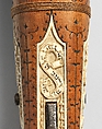 Crossbow of Count Ulrich V of Württemberg (1413–1480), Attributed to Heinrich Heid von Winterthur (probably Swiss, active Stuttgart, recorded 1453–1460), Wood (European hornbeam), horn, animal sinew, staghorn, birch bark, iron alloy, copper alloy, pigment, German, probably Stuttgart