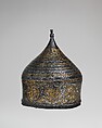 Turban Helmet, Steel, iron, silver, copper alloy, Western Iranian, in the style of Turkman armor